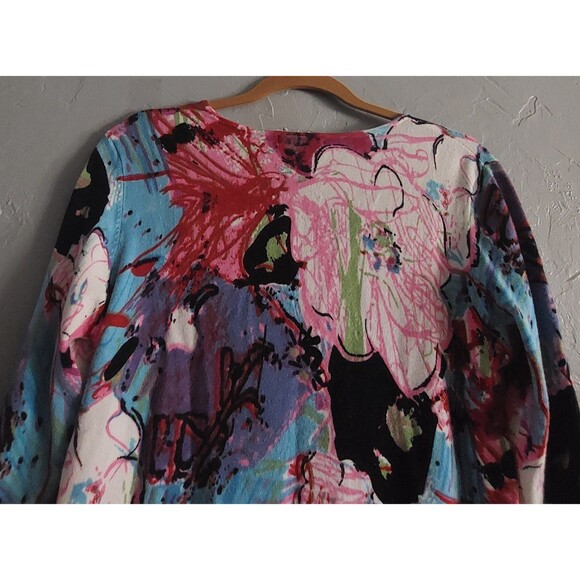 Alberto Makali Tops  Style Sweater, V Neck, Viscose Spandex, Very Soft, Art - Picture 9 of 11